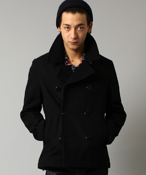 BEAMS（ビームス）の「□BEAMS / BASIC P-COAT（ピーコート・メンズ・グレー/ブラック/ネイビー・SMALL/MEDIUM/LARGE/X-LARGE）」の2枚目の写真