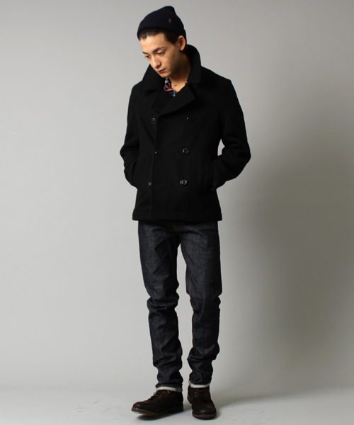 BEAMS（ビームス）の「□BEAMS / BASIC P-COAT（ピーコート・メンズ・グレー/ブラック/ネイビー・SMALL/MEDIUM/LARGE/X-LARGE）」の14枚目の写真