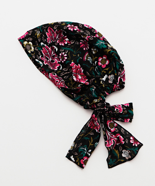 チャイハネ（チャイハネ）の「【チャイハネ】レトロプリント リボンターバンキャップ（キャップ・レディース・ネイビー/レッド/ターコイズブルー/ブルー/ブラックミックス/ブルー系その他/オレンジ系その他・FREE）」の16枚目の写真