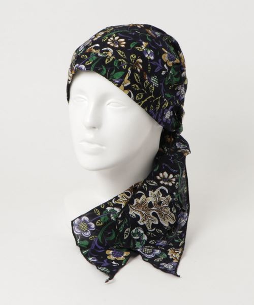 チャイハネ（チャイハネ）の「【チャイハネ】レトロプリント リボンターバンキャップ（キャップ・レディース・ネイビー/レッド/ターコイズブルー/ブルー/ブラックミックス/ブルー系その他/オレンジ系その他・FREE）」の11枚目の写真