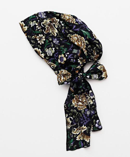 チャイハネ（チャイハネ）の「【チャイハネ】レトロプリント リボンターバンキャップ（キャップ・レディース・ネイビー/レッド/ターコイズブルー/ブルー/ブラックミックス/ブルー系その他/オレンジ系その他・FREE）」の9枚目の写真