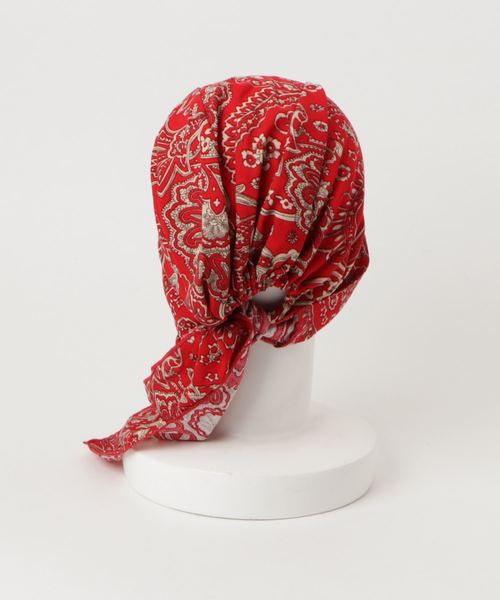 チャイハネ（チャイハネ）の「【チャイハネ】レトロプリント リボンターバンキャップ（キャップ・レディース・ネイビー/レッド/ターコイズブルー/ブルー/ブラックミックス/ブルー系その他/オレンジ系その他・FREE）」の15枚目の写真