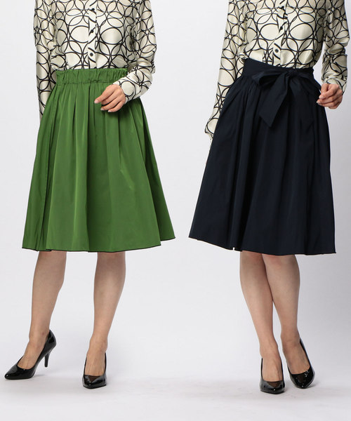 NARACAMICIE（ナラカミーチェ）の「【2WEY】リバーシブルギャザースカート（スカート・レディース・ネイビー/ベージュ/ベージュ系その他・MEDIUM）」の3枚目の写真