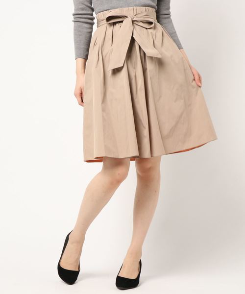 NARACAMICIE（ナラカミーチェ）の「【2WEY】リバーシブルギャザースカート（スカート・レディース・ネイビー/ベージュ/ベージュ系その他・MEDIUM）」の9枚目の写真
