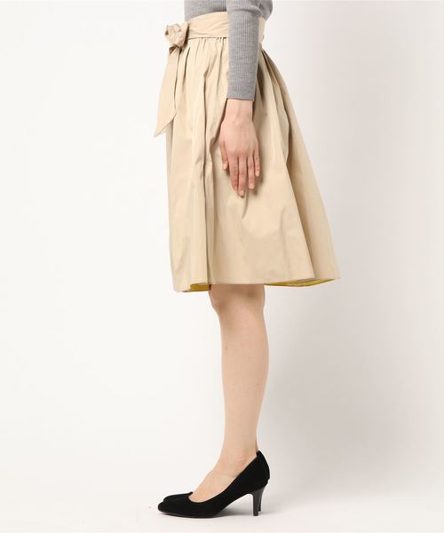 NARACAMICIE（ナラカミーチェ）の「【2WEY】リバーシブルギャザースカート（スカート・レディース・ネイビー/ベージュ/ベージュ系その他・MEDIUM）」の6枚目の写真