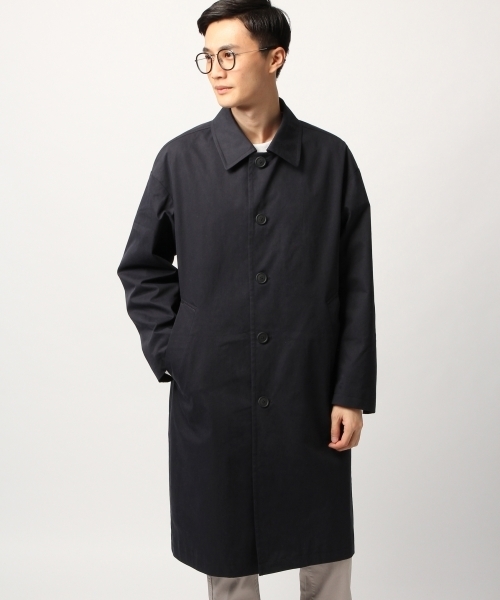 GLOBAL WORK（グローバルワーク）の「ステンカラーコート/775842（ステンカラーコート・メンズ・ネイビー/ライトベージュ・LARGE/MEDIUM/SMALL）」の6枚目の写真