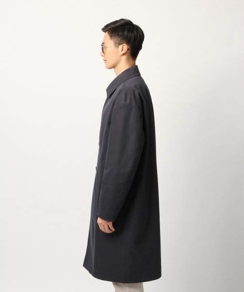 GLOBAL WORK（グローバルワーク）の「ステンカラーコート/775842（ステンカラーコート・メンズ・ネイビー/ライトベージュ・LARGE/MEDIUM/SMALL）」の7枚目の写真