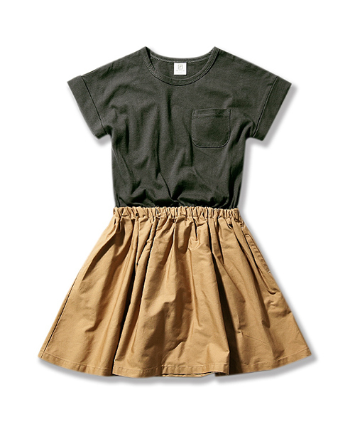 devirock（デビロック）の「無地ベーシック半袖ドッキングワンピース（ワンピース・キッズ・その他6/その他3/その他5/その他4/その他2/その他1/その他7・160cm/110cm/130cm/120cm/140cm/100cm/150cm）」の16枚目の写真