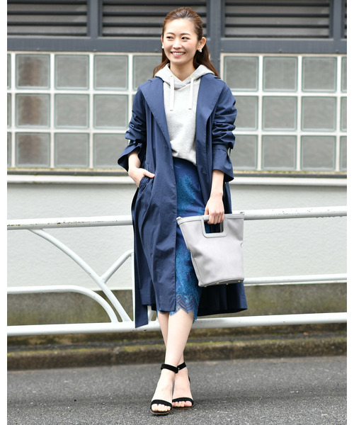 un dix cors（アンディコール）の「ライトウエイトコート（その他アウター・レディース・ベージュ/ネイビー・ﾌﾘ-）」の7枚目の写真