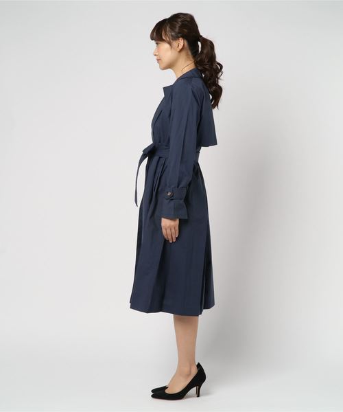 un dix cors（アンディコール）の「ライトウエイトコート（その他アウター・レディース・ベージュ/ネイビー・ﾌﾘ-）」の4枚目の写真