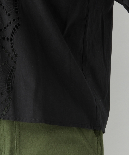 A part by（アパートバイ）の「CカットワークレースブラウスLS　788909 （シャツ/ブラウス・レディース・ホワイト/ブラック/グリーン・FREE）」の15枚目の写真