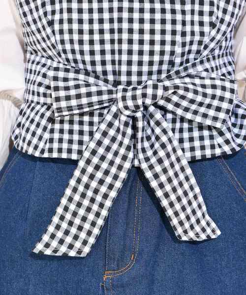 natural couture（ナチュラルクチュール）の「ビスチェドッキングブラウス（シャツ/ブラウス・レディース・ブラック/ベージュ/ピンク/その他・FREE）」の9枚目の写真