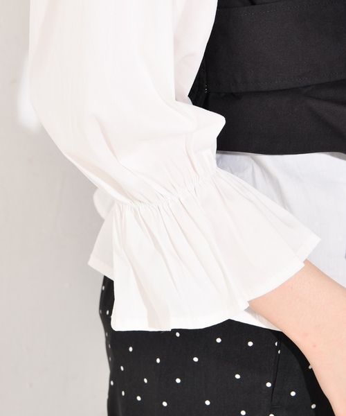 natural couture（ナチュラルクチュール）の「ビスチェドッキングブラウス（シャツ/ブラウス・レディース・ブラック/ベージュ/ピンク/その他・FREE）」の18枚目の写真