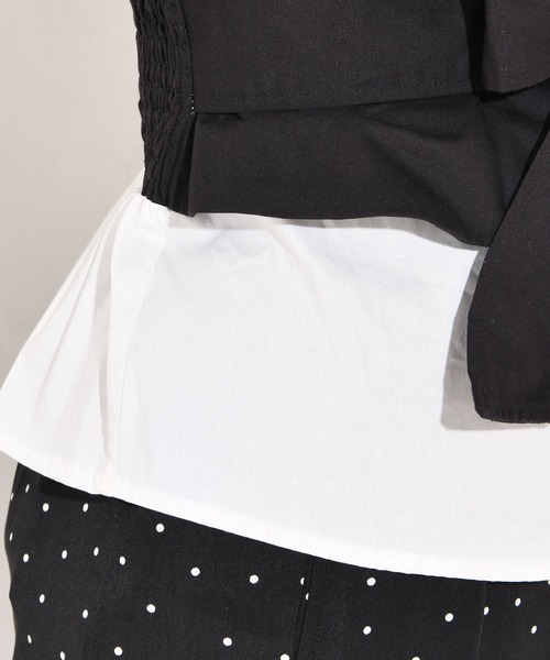 natural couture（ナチュラルクチュール）の「ビスチェドッキングブラウス（シャツ/ブラウス・レディース・ブラック/ベージュ/ピンク/その他・FREE）」の13枚目の写真