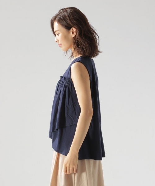BAYFLOW（ベイフロー）の「GOOD PRICE／フリルノースリーブトップス（Tシャツ/カットソー・レディース・ネイビー/ブルー/グリーン・SMALL/MEDIUM）」の8枚目の写真