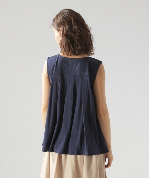 BAYFLOW（ベイフロー）の「GOOD PRICE／フリルノースリーブトップス（Tシャツ/カットソー・レディース・ネイビー/ブルー/グリーン・SMALL/MEDIUM）」の9枚目の写真