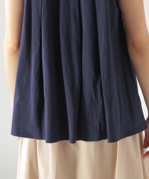 BAYFLOW（ベイフロー）の「GOOD PRICE／フリルノースリーブトップス（Tシャツ/カットソー・レディース・ネイビー/ブルー/グリーン・SMALL/MEDIUM）」の13枚目の写真