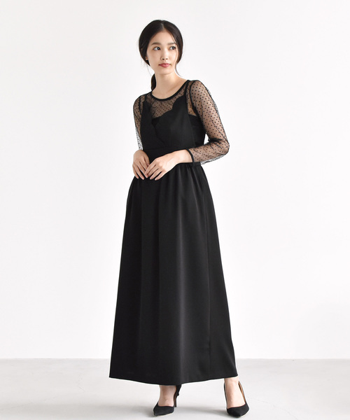 kaene（カエン）の「スカラップ ジャンバースカート（ドレス・レディース・ブラック/ピンク系その他・40/38/36）」の20枚目の写真