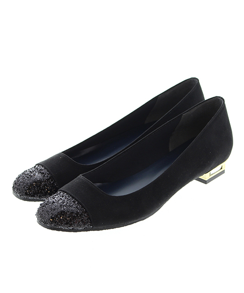JELLY BEANS(ジェリービーンズ)の「ビジューヒールスクエアトゥパンプス(113-3274)JELLY BEANS(ジェリービーンズ)(パンプス・レディース・ブラック/チェック/パープル・22/22.5/23/23.5/24/24.5/25)」の5枚目の写真