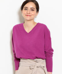 green label relaxing | [WEB限定] NFC W/RY/N ドルマン Vネック ニット(ニット/セーター)