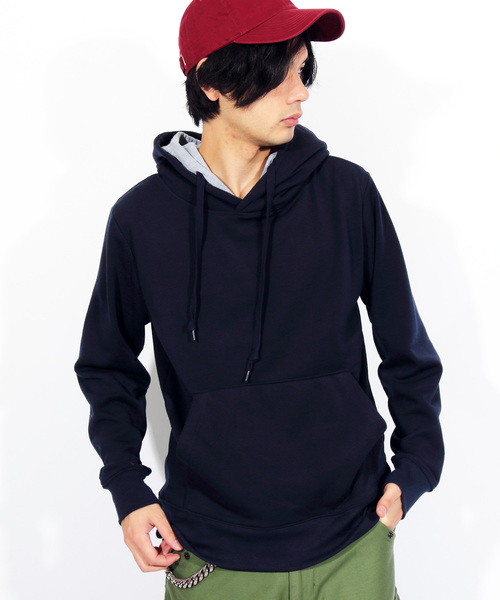 ８(eight)（エイト）の「ダブルフード プルオーバー パーカー（パーカー・メンズ・ホワイト/ブラック/グレー/レッド/ネイビー・MEDIUM/LARGE）」の4枚目の写真