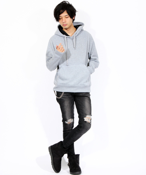 ８(eight)（エイト）の「ダブルフード プルオーバー パーカー（パーカー・メンズ・ホワイト/ブラック/グレー/レッド/ネイビー・MEDIUM/LARGE）」の10枚目の写真