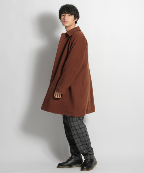 niko and...（ニコアンド）の「ケープメリノステンカラコート（ステンカラーコート・メンズ・チャコール/ネイビー/ブラウン・MEDIUM/LARGE）」の18枚目の写真