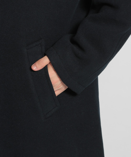 niko and...（ニコアンド）の「ケープメリノステンカラコート（ステンカラーコート・メンズ・チャコール/ネイビー/ブラウン・MEDIUM/LARGE）」の7枚目の写真