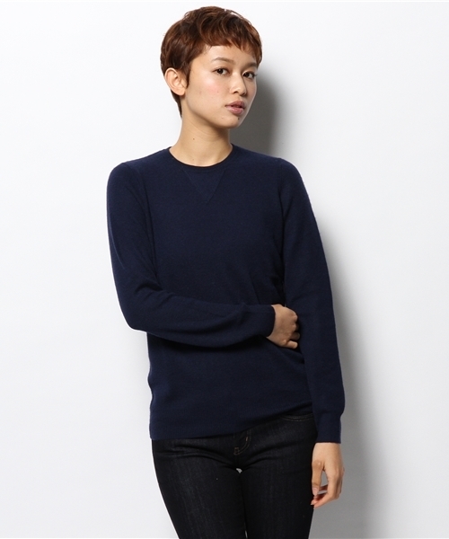 UNITED ARROWS(ユナイテッドアローズ)の「UAG カシミヤ ニット(mg1312uC)(ニット/セーター・レディース・ライトグレー/グレー/レッド/オフホワイト/ダークグレー/ネイビー・フリー)」の1枚目の写真