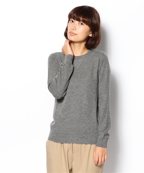 UNITED ARROWS(ユナイテッドアローズ)の「UAG カシミヤ ニット(mg1312uC)(ニット/セーター・レディース・ライトグレー/グレー/レッド/オフホワイト/ダークグレー/ネイビー・フリー)」の4枚目の写真