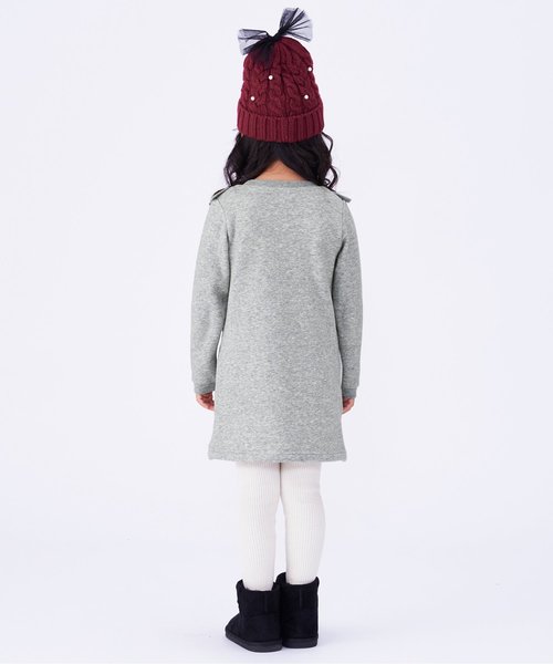 apres les cours（アプレレクール）の「裏シャギーワンピース（ワンピース・キッズ・グレー/ネイビー/ピンク・100/110/80/90/140/120/130）」の19枚目の写真