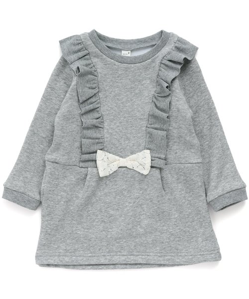 apres les cours（アプレレクール）の「裏シャギーワンピース（ワンピース・キッズ・グレー/ネイビー/ピンク・100/110/80/90/140/120/130）」の15枚目の写真