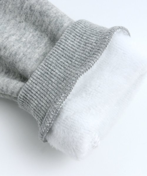 apres les cours（アプレレクール）の「裏シャギーワンピース（ワンピース・キッズ・グレー/ネイビー/ピンク・100/110/80/90/140/120/130）」の6枚目の写真