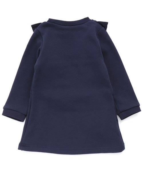 apres les cours（アプレレクール）の「裏シャギーワンピース（ワンピース・キッズ・グレー/ネイビー/ピンク・100/110/80/90/140/120/130）」の5枚目の写真