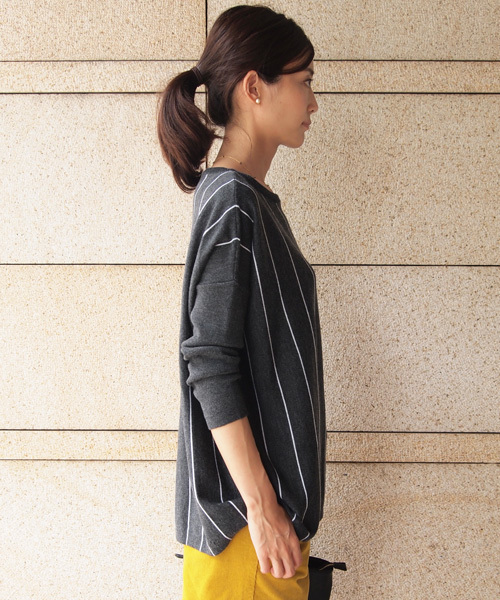 BEAUTY&YOUTH UNITED ARROWS(ビューティーアンドユースユナイテッドアローズ)の「BYBC ∵ソモウスクエアプルオーバー (bl)(fyoww) ◆(ニット/セーター・レディース・ホワイト/グレー/ネイビー/レッド/オフホワイト/ダークグレー・FREE)」の12枚目の写真