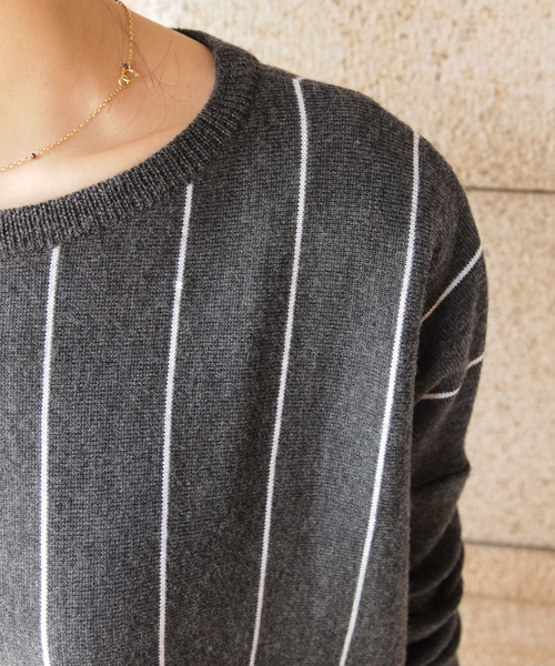 BEAUTY&YOUTH UNITED ARROWS(ビューティーアンドユースユナイテッドアローズ)の「BYBC ∵ソモウスクエアプルオーバー (bl)(fyoww) ◆(ニット/セーター・レディース・ホワイト/グレー/ネイビー/レッド/オフホワイト/ダークグレー・FREE)」の14枚目の写真