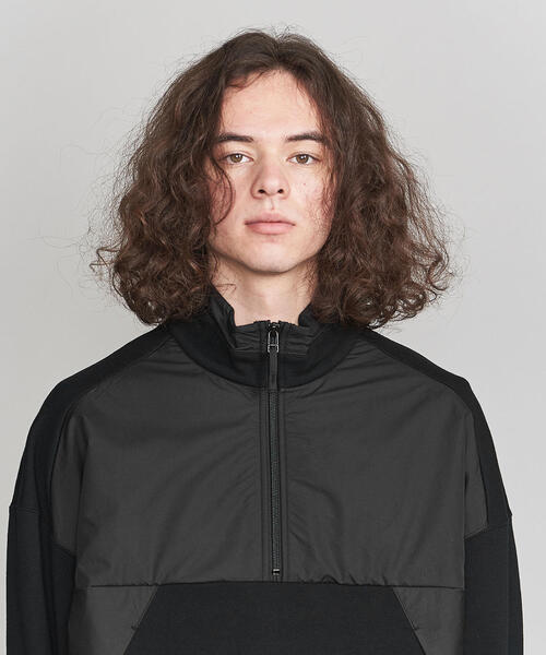 ☆EN ROUTE/アンルート ポリエステルタフタ×スウェット ハーフジッププルオーバー/3 /060 EN ROUTE（アンルート）の「＜EN ROUTE（アンルート）＞スウェット