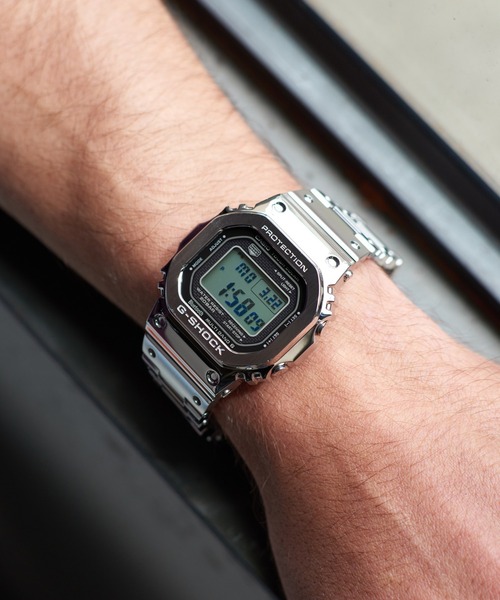 CASIO G-SHOCK GMW B5000D-1JF フルメタルシルバー美品-