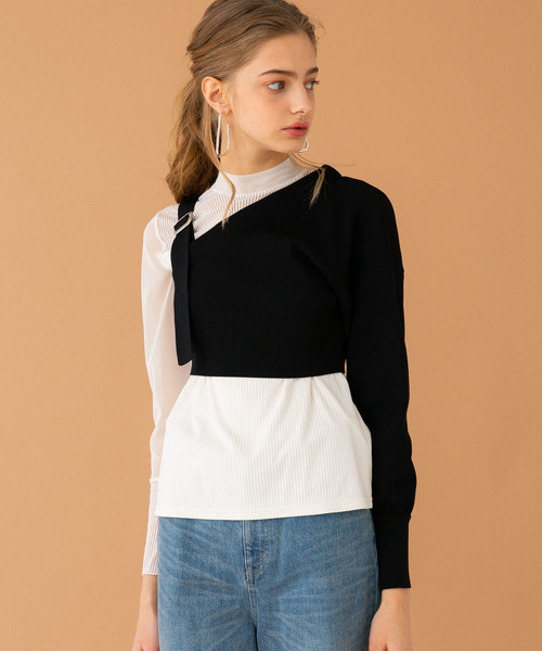 UNITED TOKYO（ユナイテッドトウキョウ）の「ワンショルダーニット