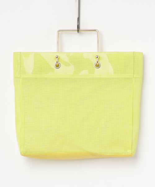 knot yacht（ノットヨット）の「メッシュトートバッグ（トートバッグ・レディース・ブルー/ブラック/アイボリー/イエロー・FREE）」の4枚目の写真