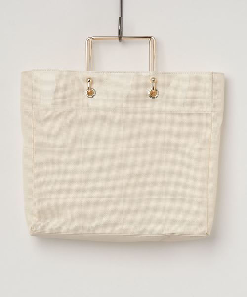 knot yacht（ノットヨット）の「メッシュトートバッグ（トートバッグ・レディース・ブルー/ブラック/アイボリー/イエロー・FREE）」の2枚目の写真