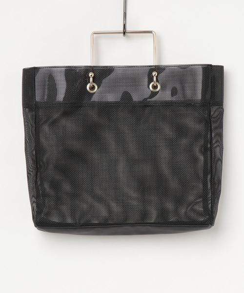 knot yacht（ノットヨット）の「メッシュトートバッグ（トートバッグ・レディース・ブルー/ブラック/アイボリー/イエロー・FREE）」の3枚目の写真