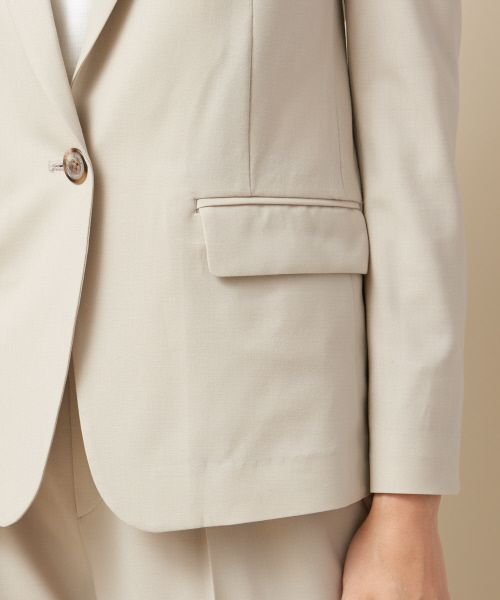 qualite（カリテ）の「2WAYストレッチジャケット（テーラードジャケット・レディース・ブラック/ベージュ・40/38/36）」の17枚目の写真