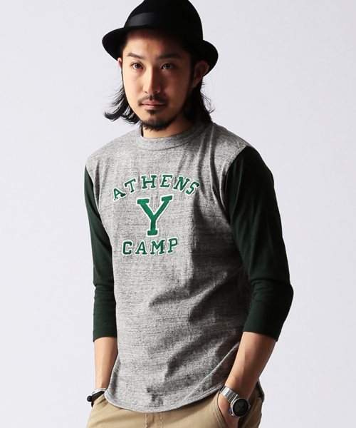 BEAMS(ビームス)の「○CHESWICK×BEAMS / 別注 7分袖 ベースボール TEE(Tシャツ/カットソー・メンズ・オフホワイト/ライトグレー/ロイヤルブルー・SMALL/MEDIUM/LARGE)」の1枚目の写真