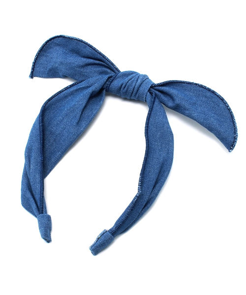 新品！大人気♡デニム　リボン　カチューシャ デニムリボンカチューシャ（カチューシャ）｜Cepica（セピカ）の