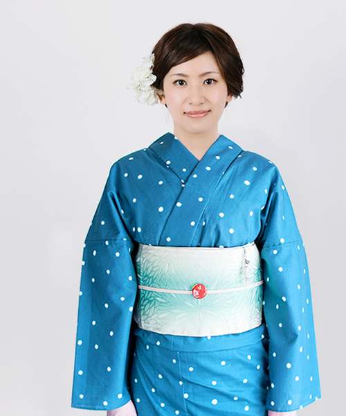 KIMONO MODERN(キモノモダン)の「浴衣ーあぶくPOP【ZOZO限定】(浴衣)」|ターコイズブルー