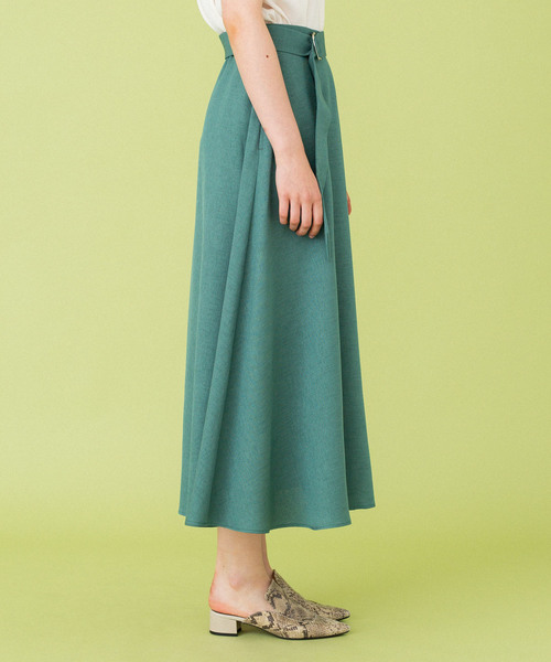 UNITED TOKYO（ユナイテッドトウキョウ）の「麻調サーキュラースカート（スカート・レディース・グリーン/ピンク/ブラック/ブラウン/ブルー・1）」の11枚目の写真