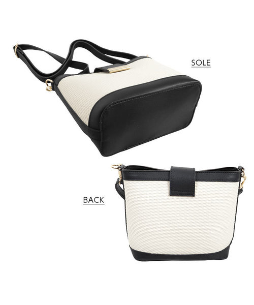 KOBE LETTUCE(コウベレタス)の「フロント金具配色ショルダーバッグ(ショルダーバッグ・レディース・ベージュ/ブラウン/ブラック・FREE)」の11枚目の写真