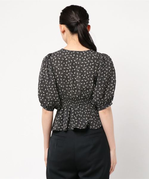 Heather（ヘザー）の「高橋愛コラボハナガラブラウス　847825（シャツ/ブラウス・レディース・ホワイト系その他/ブラック系その他/レッド系その他・FREE）」の5枚目の写真