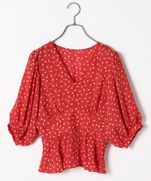 Heather（ヘザー）の「高橋愛コラボハナガラブラウス　847825（シャツ/ブラウス・レディース・ホワイト系その他/ブラック系その他/レッド系その他・FREE）」の13枚目の写真